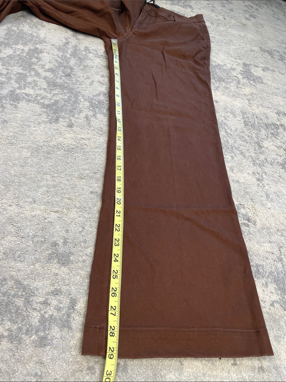New Liverpool Kelsey Wide Leg Trouser Pants Saddle Brown Sz 6 / 28 - Picture 10 of 14